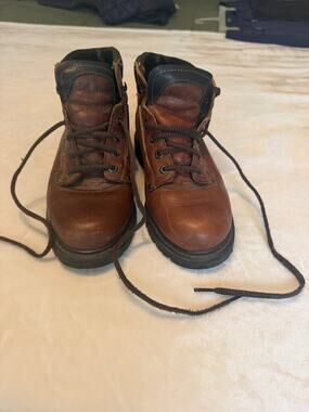 Vintage L.L. Bean Brown Boots Womens 9 Combat Leather Granola Girl Outdoor Work